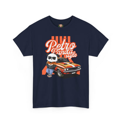 Retro panda style with Macho (front) unisex crewneck t-shirt