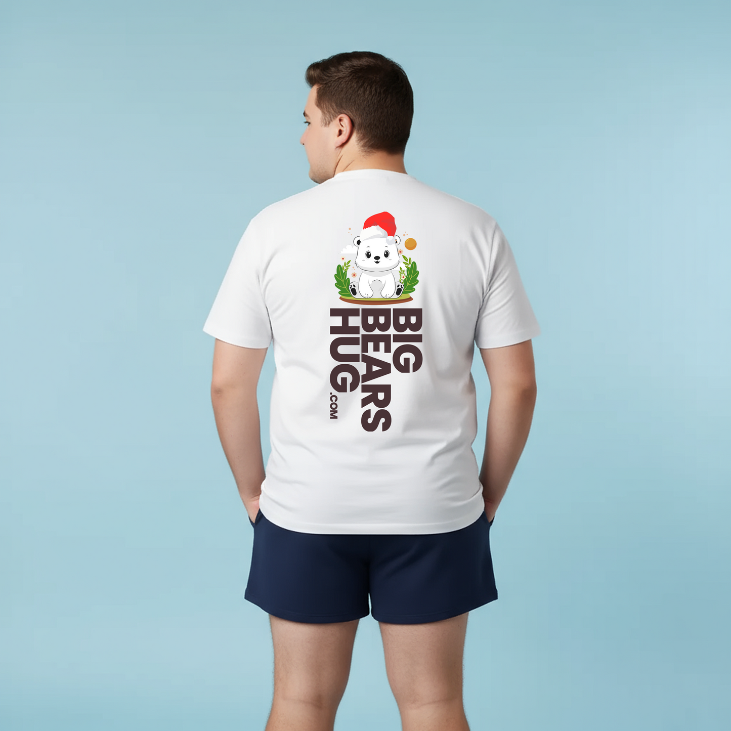 Snojo bear hug (back) Christmas unisex crewneck t-shirt