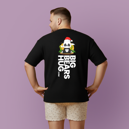 Macho bear hug (back) Christmas unisex crewneck t-shirt