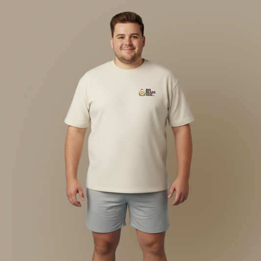 Pancha bear mini hug (front) Christmas unisex crewneck t-shirt