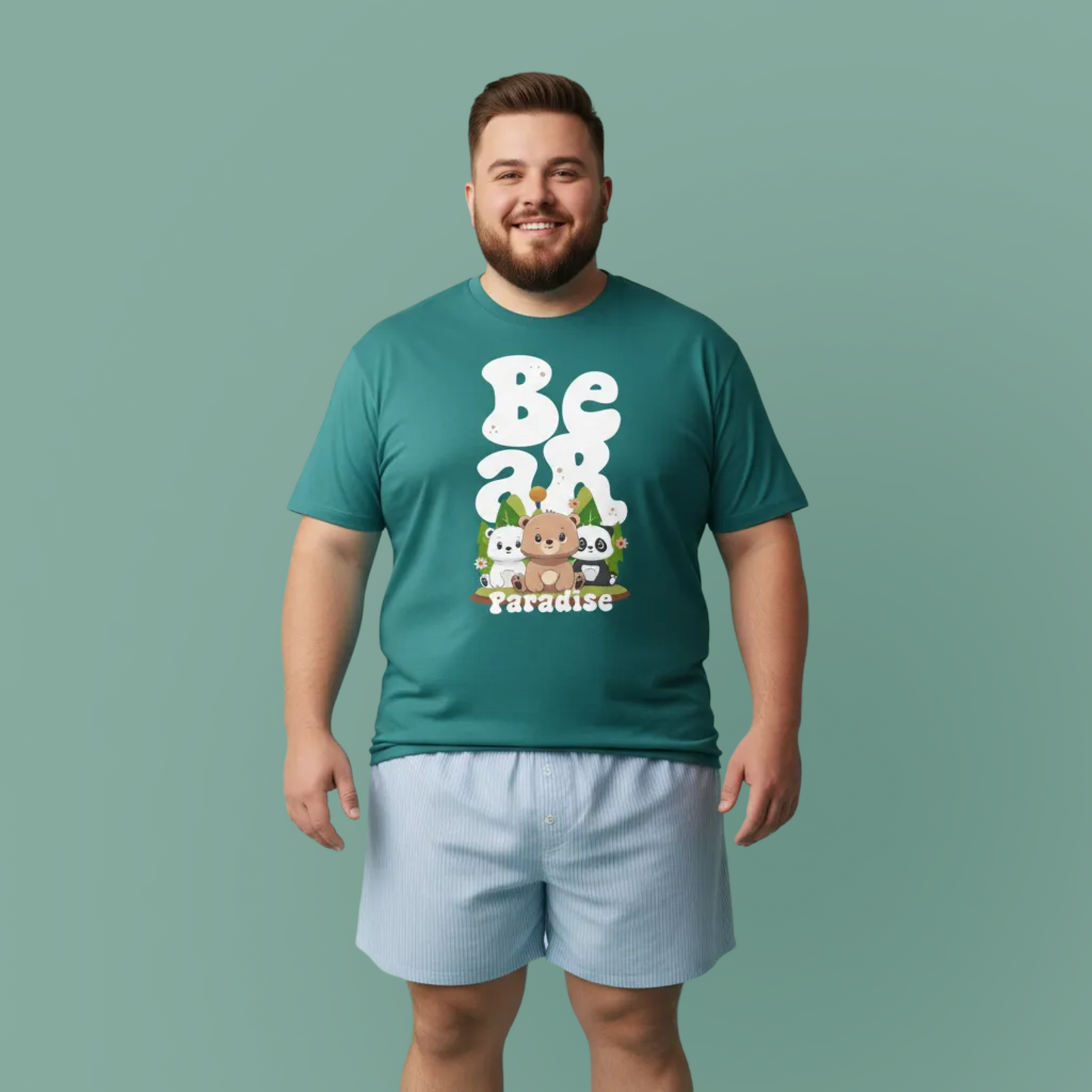 Bear paradise (front) unisex crewneck t-shirt