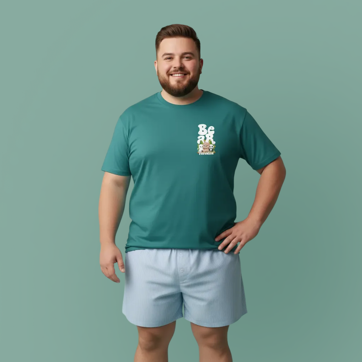 Bear paradise mini (front) unisex crewneck t-shirt