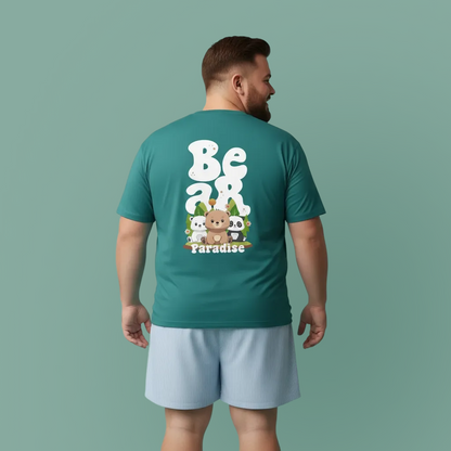 Bear paradise (back) unisex crewneck t-shirt