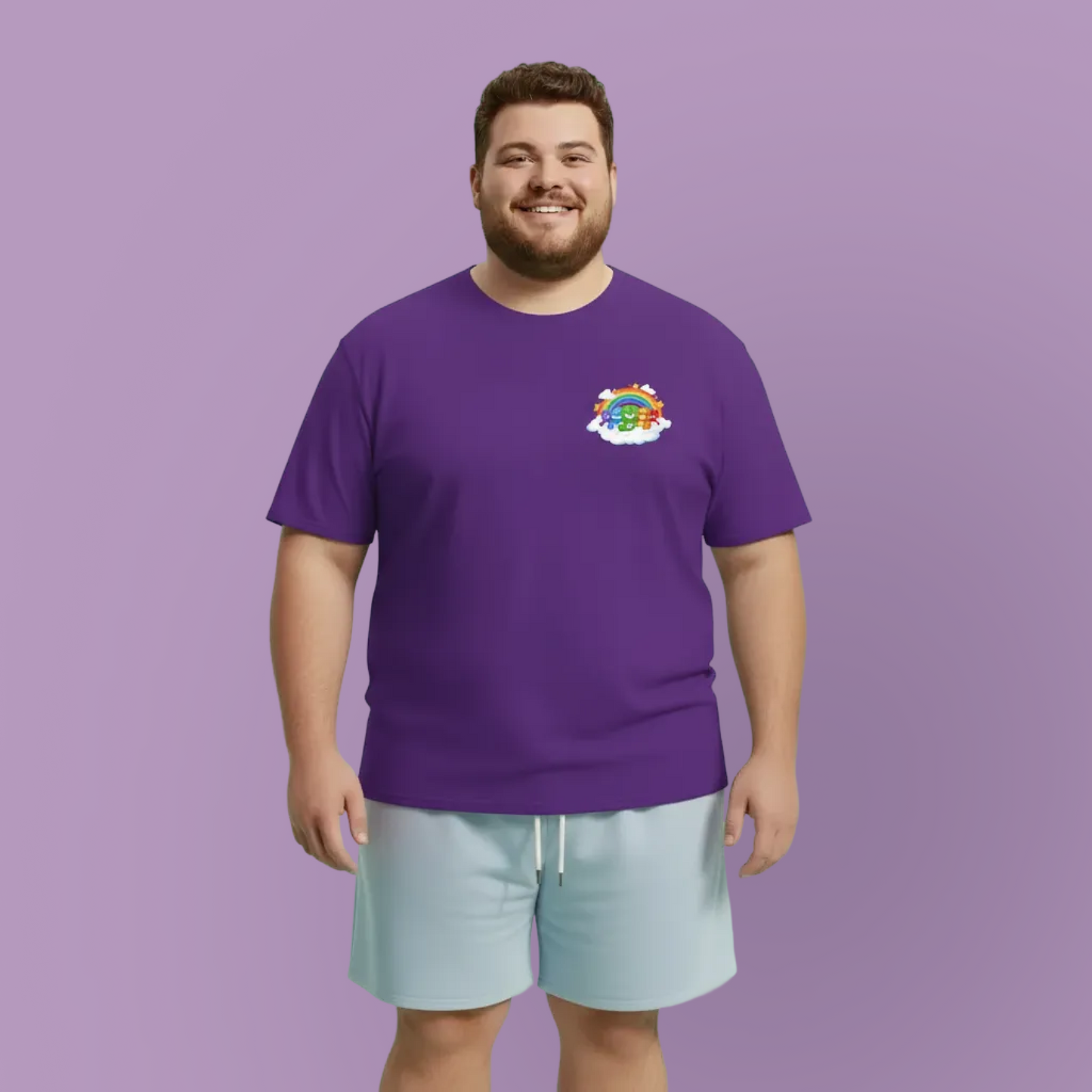 Rainbow bears in the cloud mini unisex crewneck t-shirt