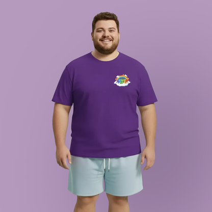 Rainbow bears in the cloud mini unisex crewneck t-shirt