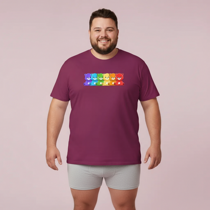 Rainbow bears hug unisex crewneck t-shirt