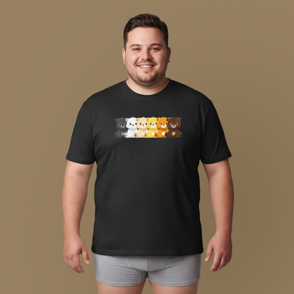 Bear flag hug unisex crewneck t-shirt