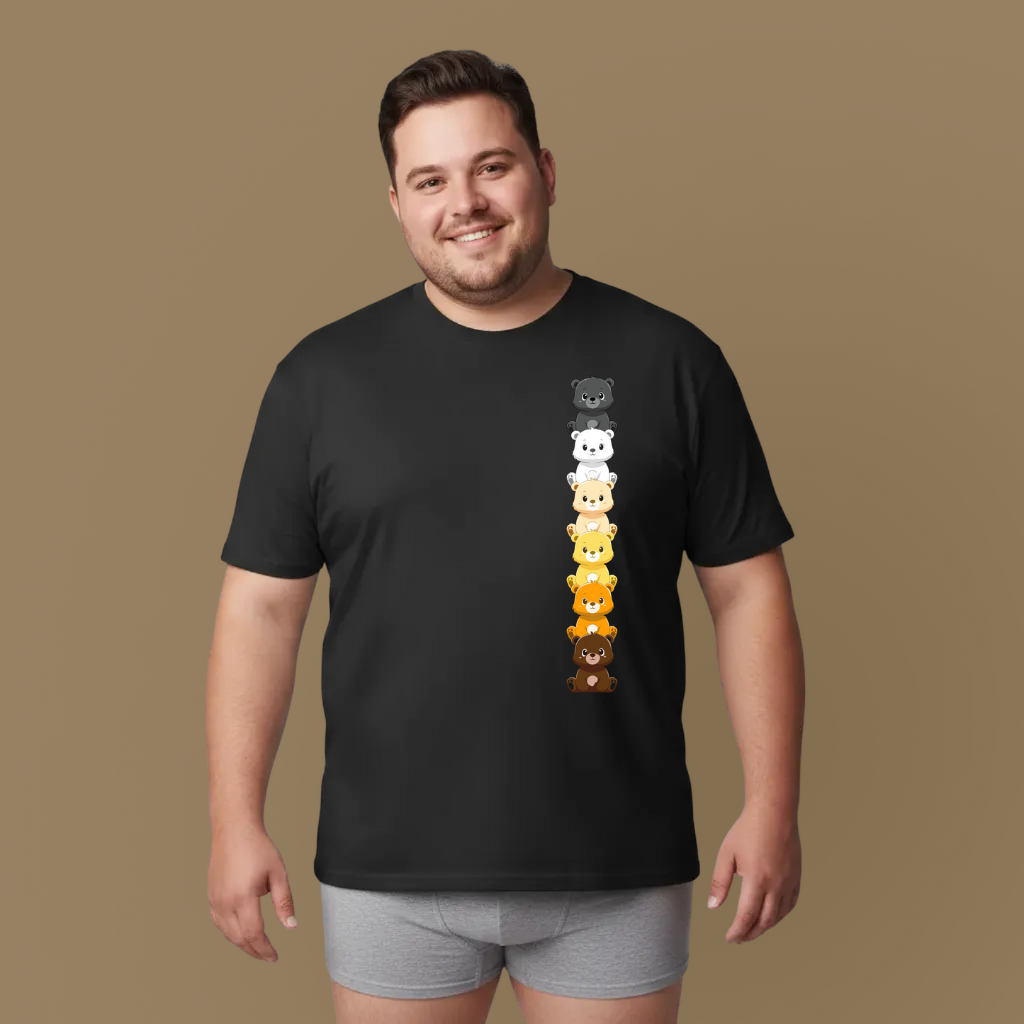 Bear flag line (front) unisex crewneck t-shirt