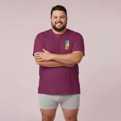 Rainbow bears mini grid unisex crewneck t-shirt