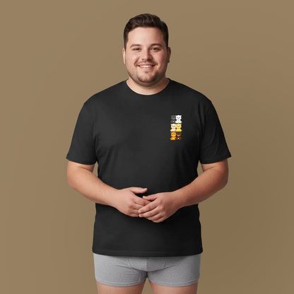 Bear flag mini grid unisex crewneck t-shirt