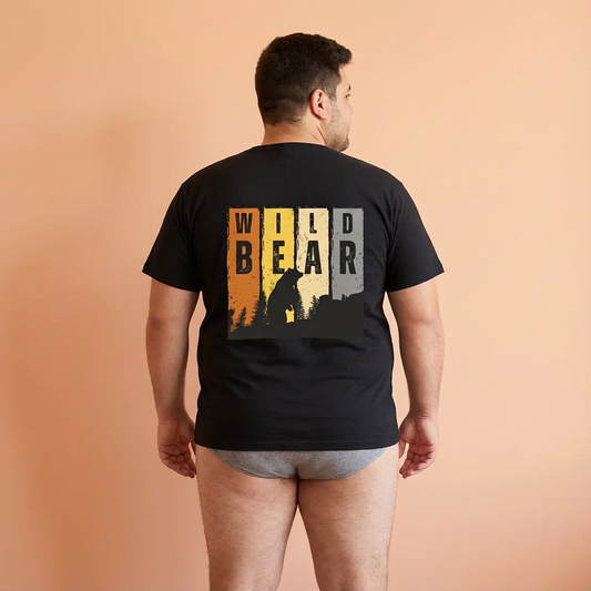 Wild bear pride (back) unisex crewneck t-shirt