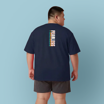 Fearless rainbow (back) unisex crewneck t-shirt