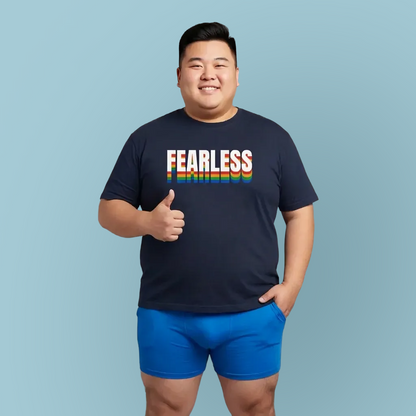 Fearless rainbow (front) unisex crewneck t-shirt