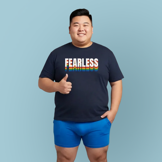 Fearless rainbow (front) unisex crewneck t-shirt