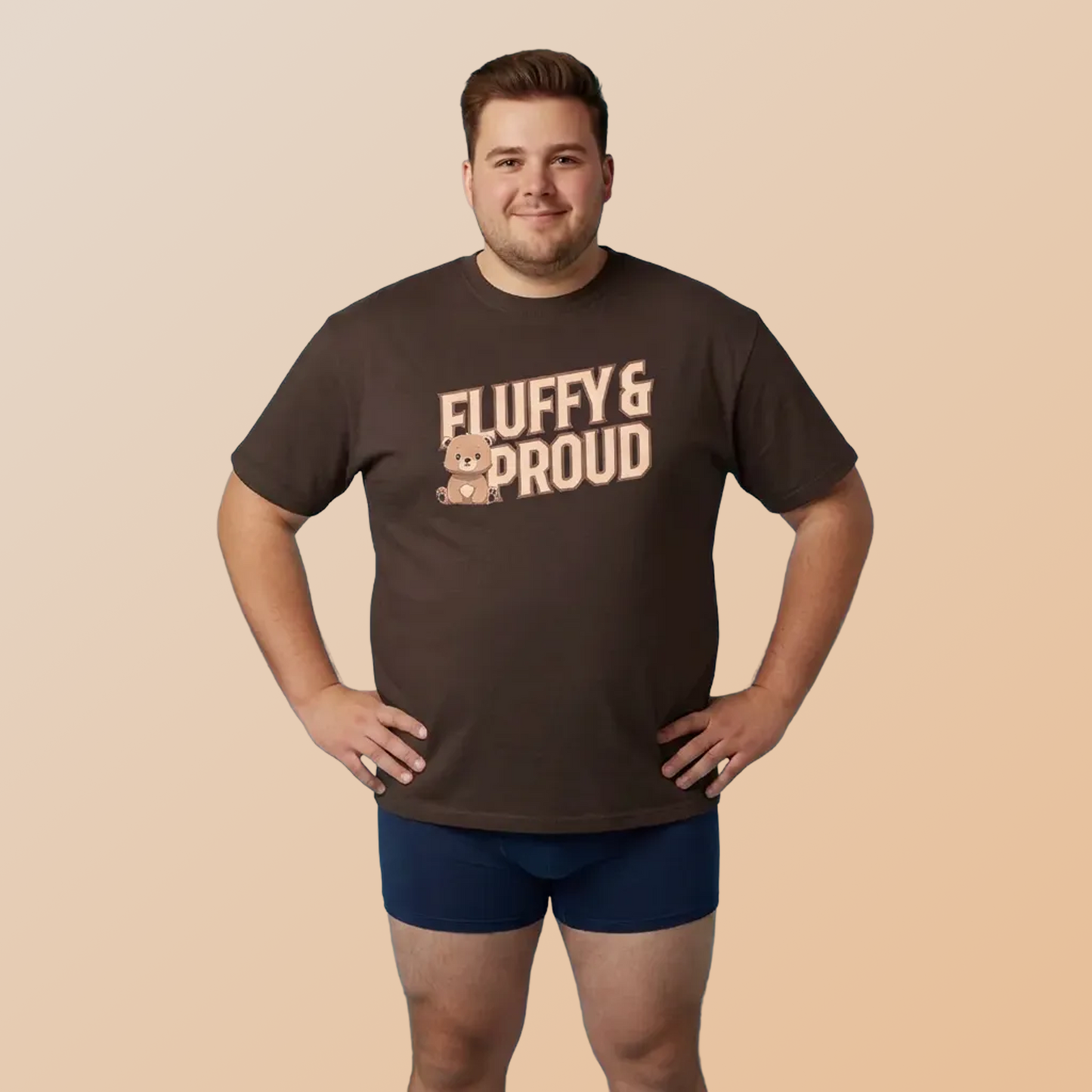 Fluffy and proud Pancha bear unisex crewneck t-shirt