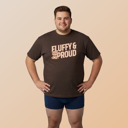 Fluffy and proud Pancha bear unisex crewneck t-shirt