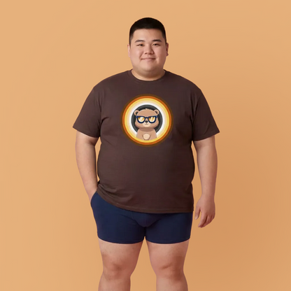 Bear flag rings Pancha (front) unisex crewneck t-shirt