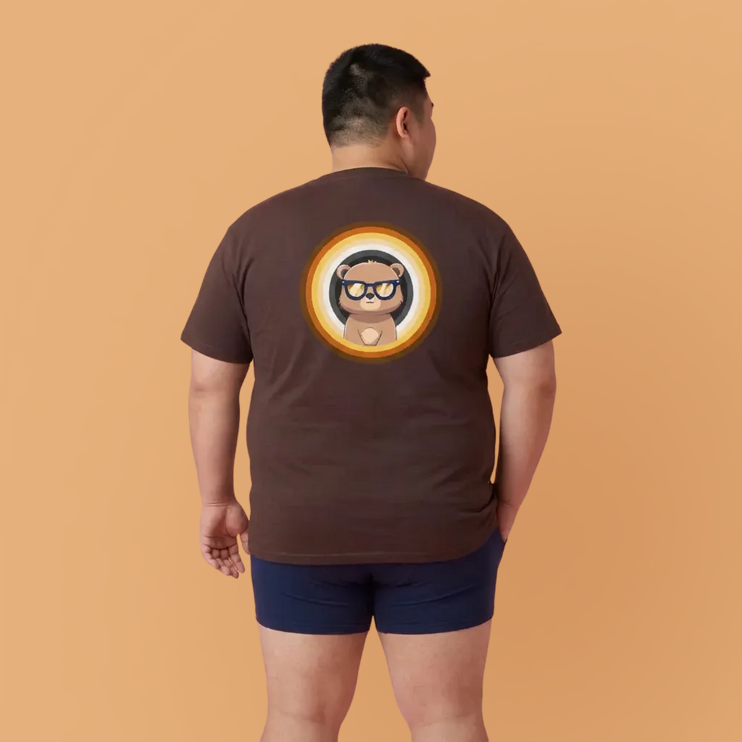 Bear flag rings Pancha (back) unisex crewneck t-shirt