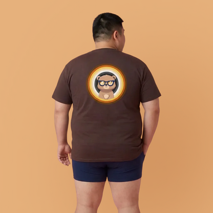 Bear flag rings Pancha (back) unisex crewneck t-shirt