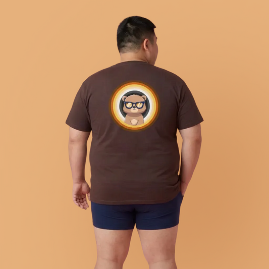 Bear flag rings Pancha (back) unisex crewneck t-shirt