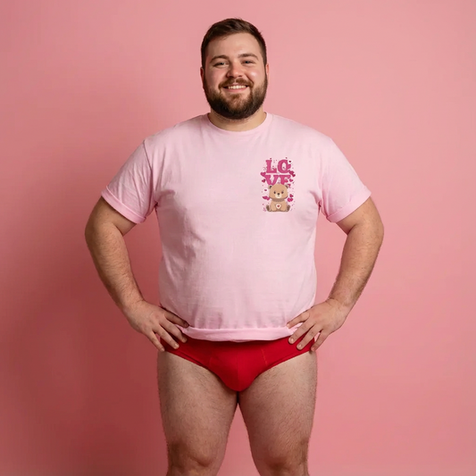Pancha bear's love mini (front) unisex crewneck t-shirt