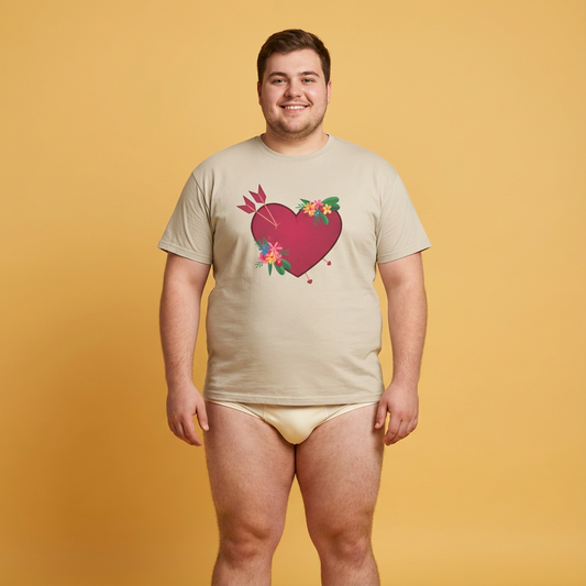 Heart full of love (front) unisex crewneck t-shirt