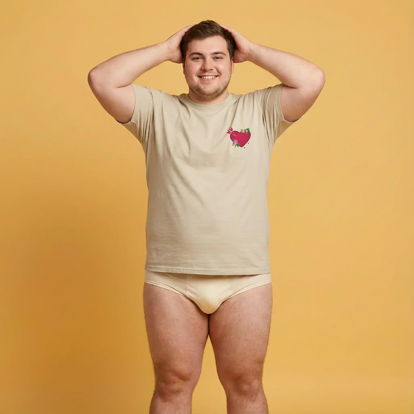 Heart full of love mini (front) unisex crewneck t-shirt