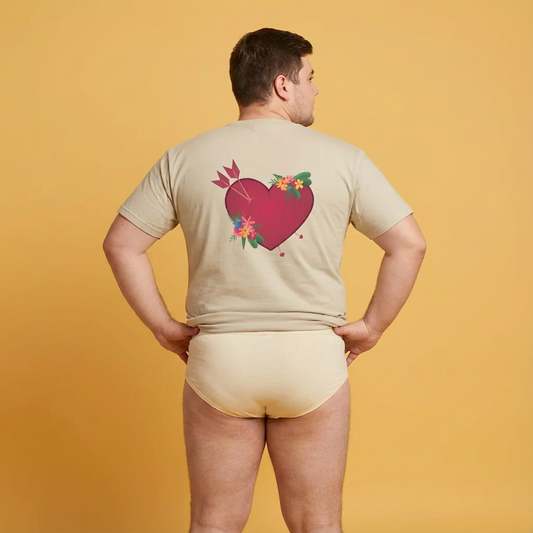 Heart full of love (back) unisex crewneck t-shirt