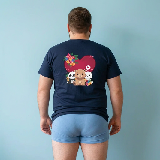 Bears full of love (back) unisex crewneck t-shirt