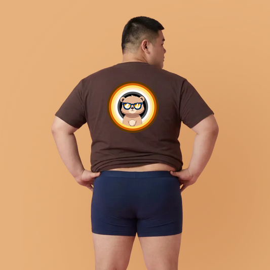 Bear flag rings Pancha (back) unisex crewneck t-shirt