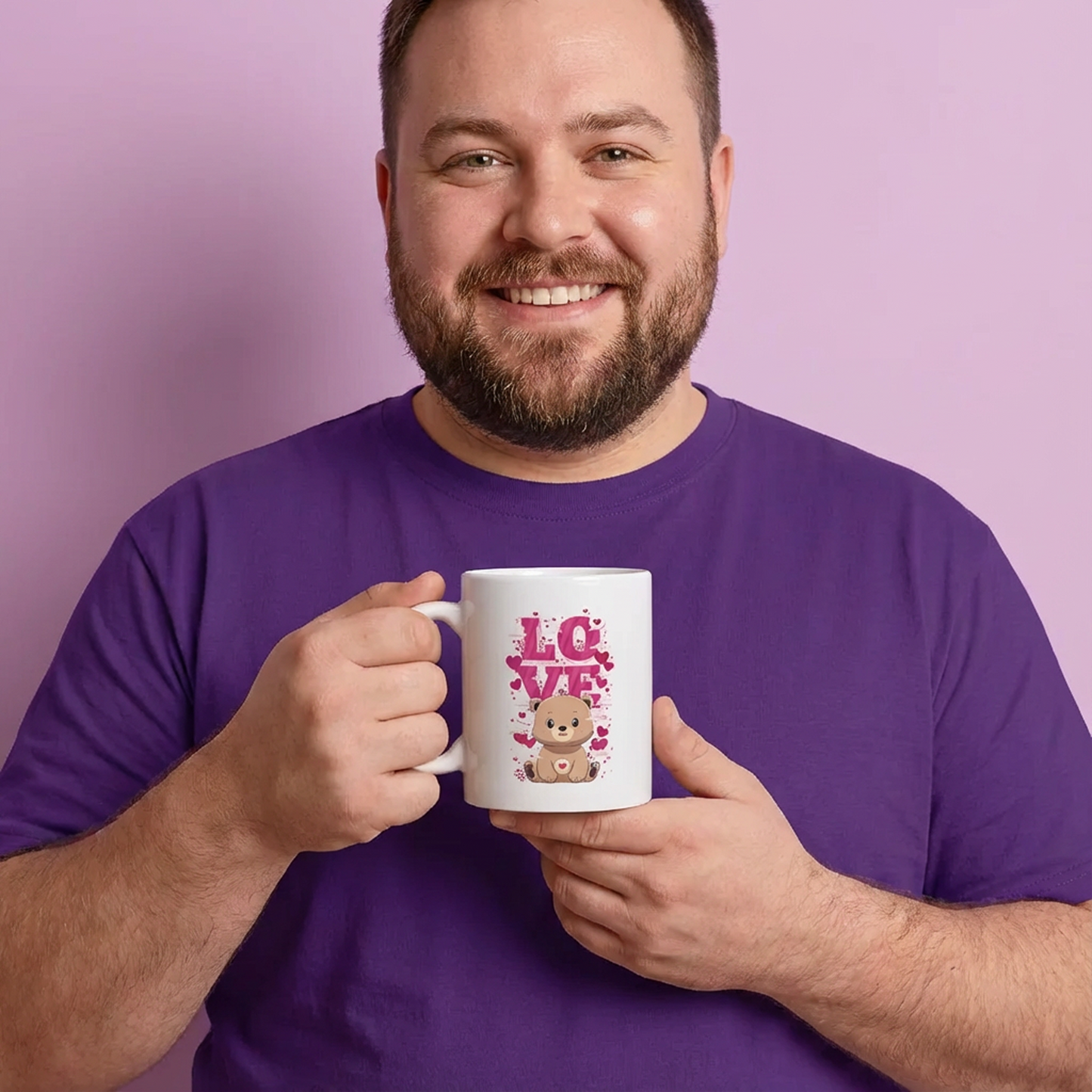 Love bears ceramic coffee/tea mug/cup (11oz/15oz)