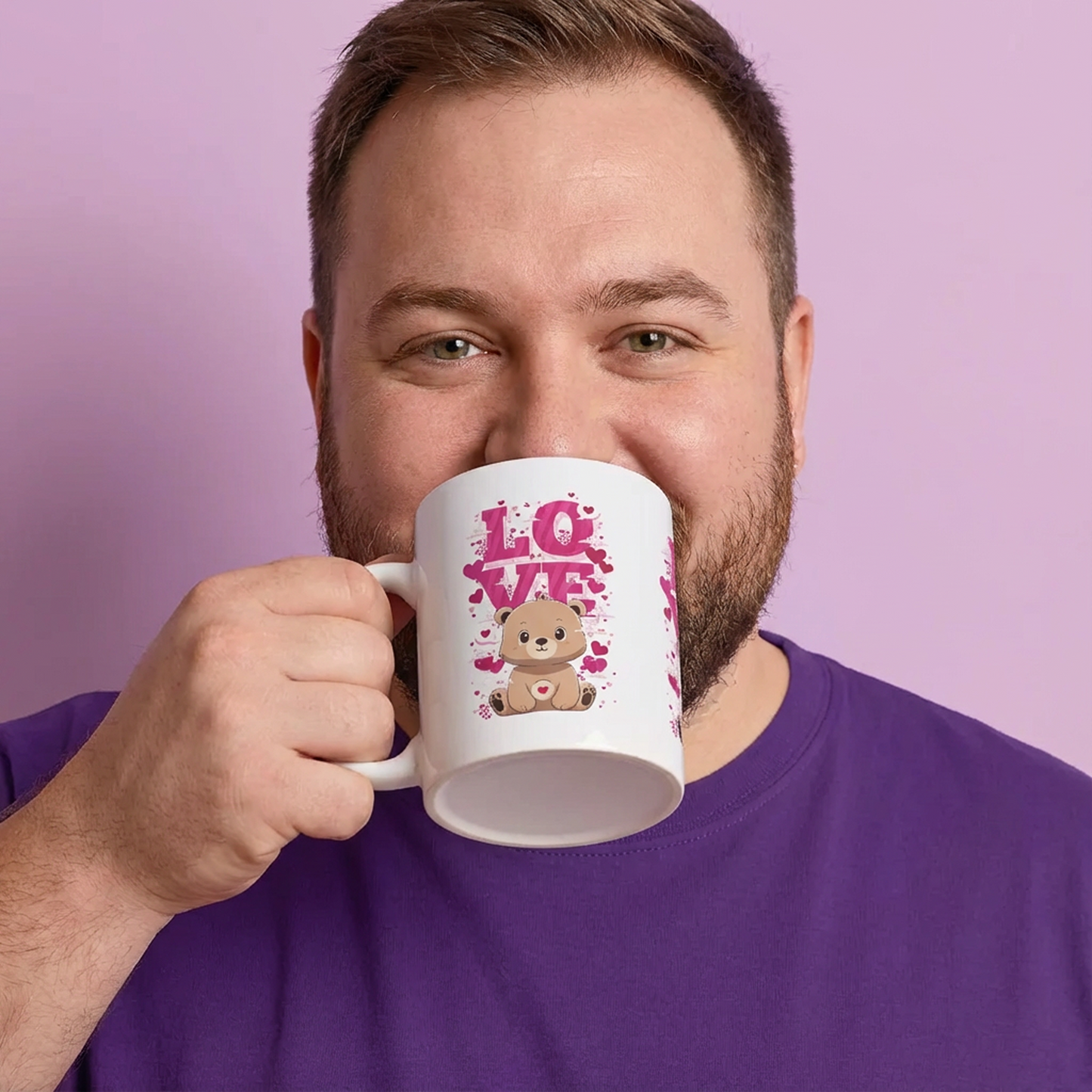 Love bears ceramic coffee/tea mug/cup (11oz/15oz)