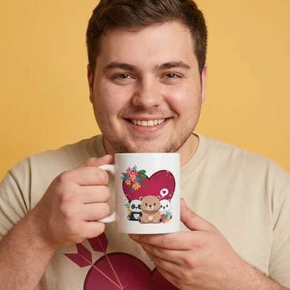Bears full of love ceramic coffee/tea mug/cup (11oz/15oz)
