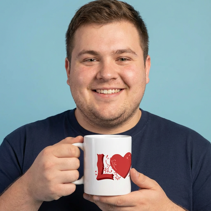 Love letters ceramic coffee/tea mug/cup (11oz/15oz)