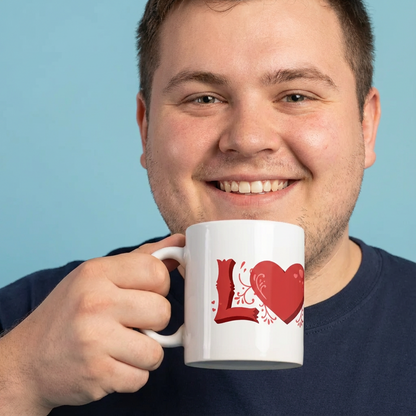 Love letters ceramic coffee/tea mug/cup (11oz/15oz)