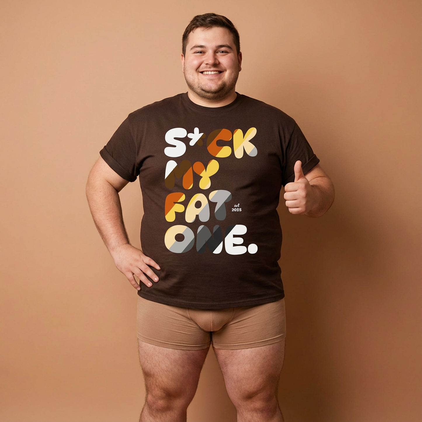 Suck my fat one bear flag (front) unisex crewneck t-shirt