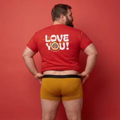 Love you and thank you bear flag (back) unisex crewneck t-shirt