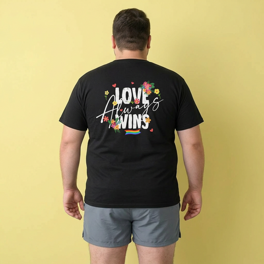 Love always wins (back) unisex crewneck t-shirt
