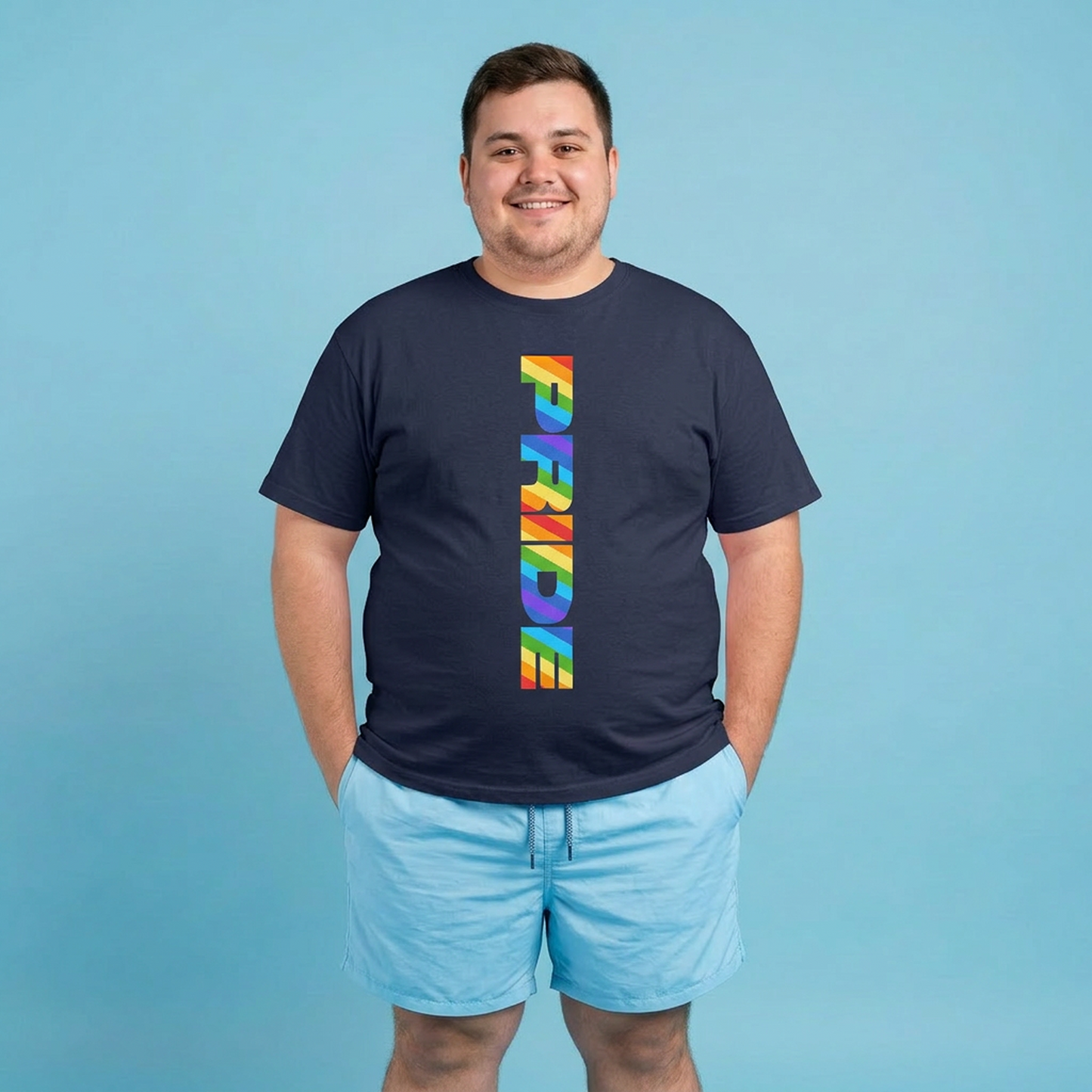 Pride rainbow (front) unisex crewneck t-shirt