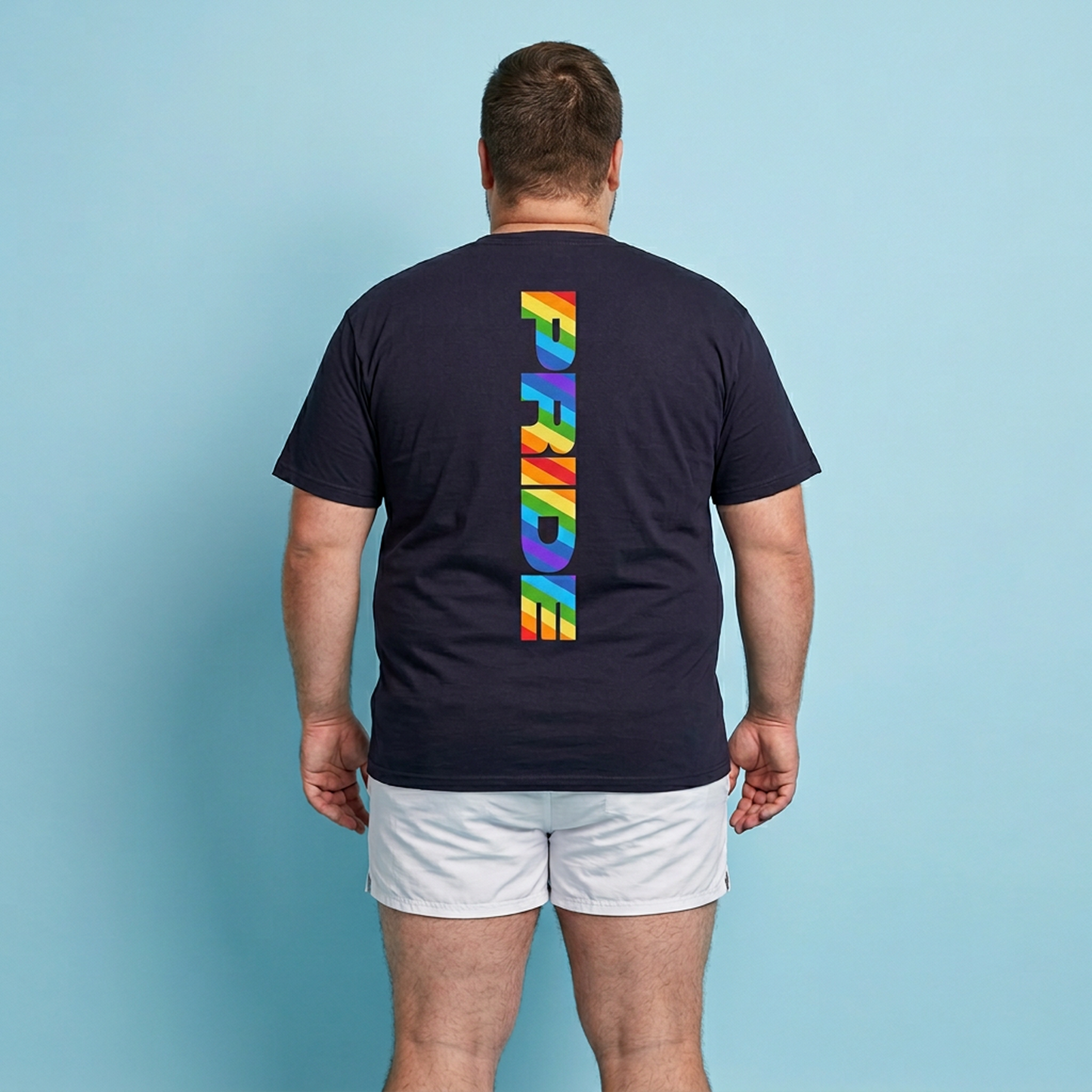 Pride rainbow (back) unisex crewneck t-shirt