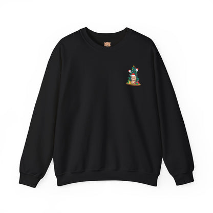 Peek a booo mini Christmas Santa bears unisex cozy crewneck sweatshirt