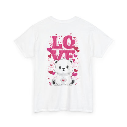 Snojo bear's love (back) unisex crewneck t-shirt