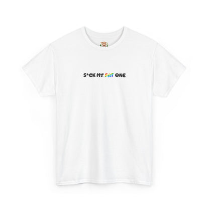 Suck my fat one rainbow mini (front) unisex crewneck t-shirt