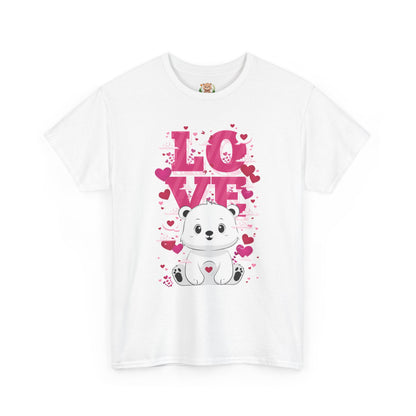 Snojo bear's love (front) unisex crewneck t-shirt