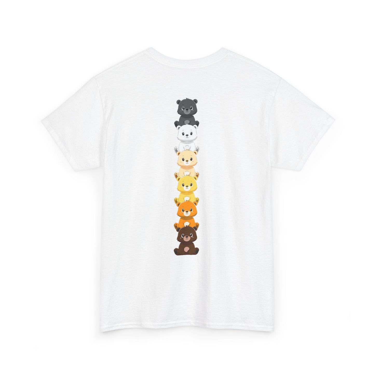 Bear flag line (back) unisex crewneck t-shirt