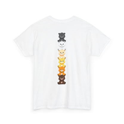 Bear flag line (back) unisex crewneck t-shirt