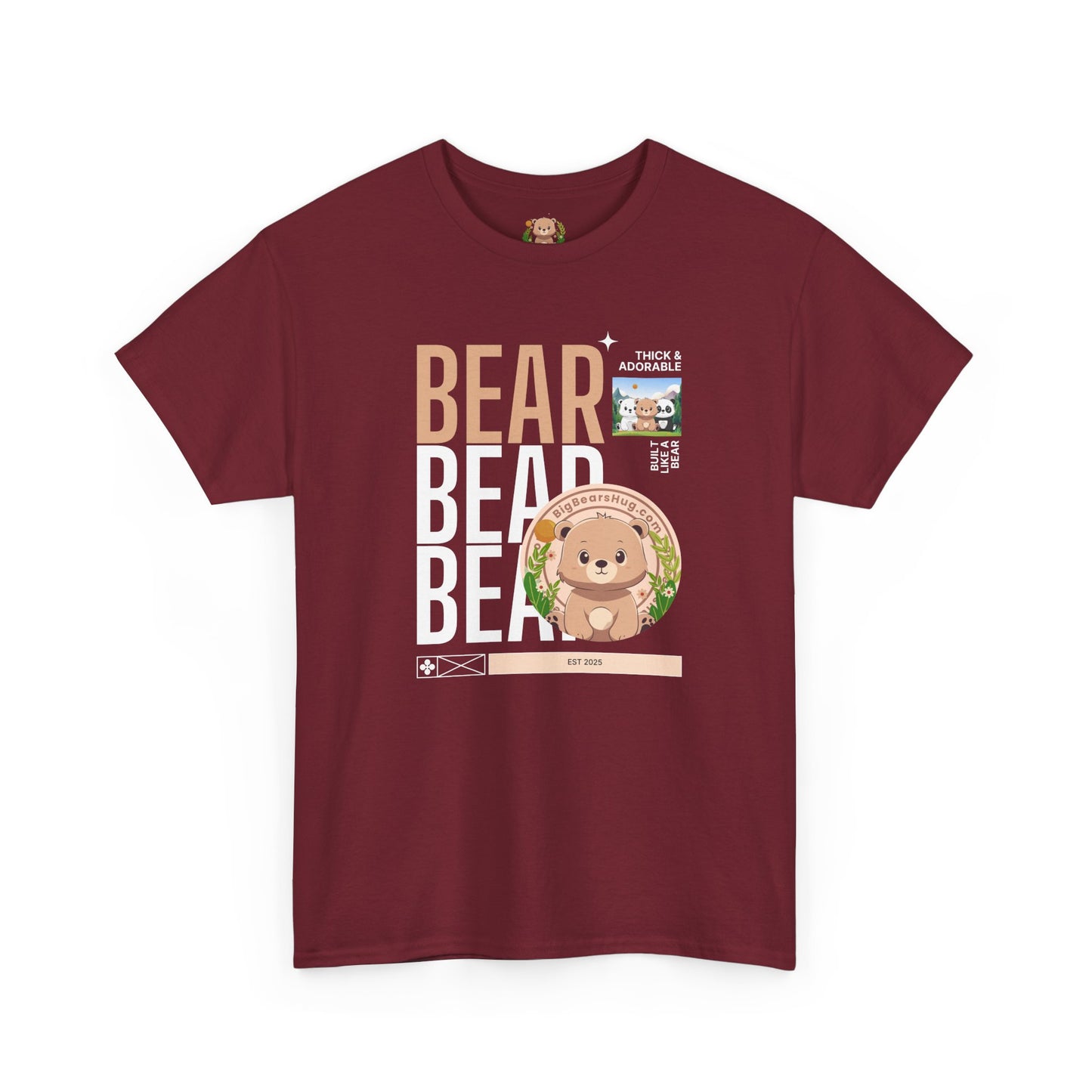 Bear bear bear hug (front) unisex crewneck t-shirt