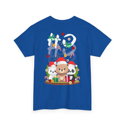 Ho Ho Ho Christmas bears (back) unisex crewneck t-shirt