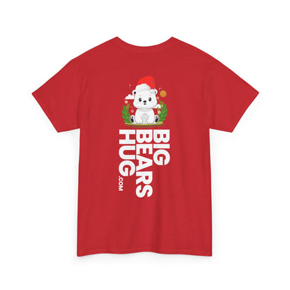 Snojo bear hug (back) Christmas unisex crewneck t-shirt