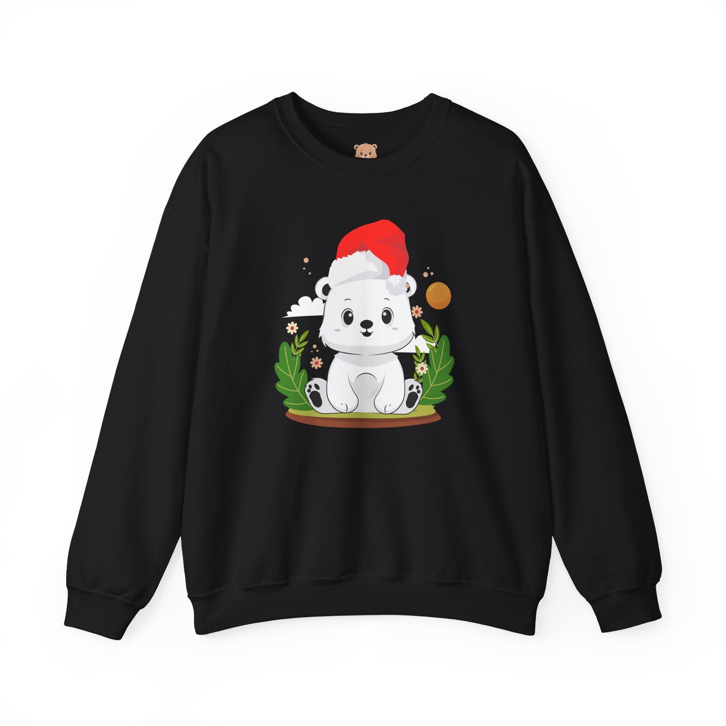Snojo bear hug (front) Christmas unisex cozy crewneck sweatshirt